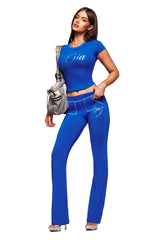 BLARE FORM TEE - COBALT FOIL