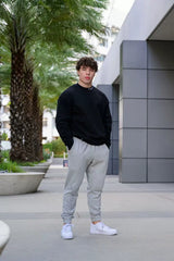 Cross border foreign trade, European and American trendy brand YOUNG LA sports and fitness pants, American casual embroidered looped leg binding pants