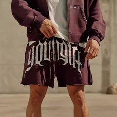 European and American trendy brand YOUNG LA casual shorts men's cotton trendy versatile fitness jogging sports basketball shorts