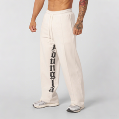 European and American trendy brand YOUNG LA sports printed fitness pants for men's training, running, drawstring, casual straight leg pants