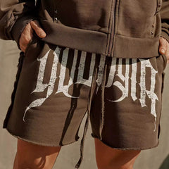 European and American trendy brand YOUNG LA casual shorts men's cotton trendy versatile fitness jogging sports basketball shorts
