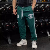 American trend YONGLA striped sports pants for fitness training, quick drying, breathable, elastic, casual pants for men, foreign trade