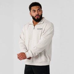 New Fitness American Trendy Brand YOUNG LA Zipper Sports Stand up Hoodie Running Long Sleeve Casual Coat Top