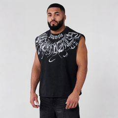 Cross border foreign trade, European and American trendy brand YOONGLA, jogging and fitness vest, fashionable and casual trend sleeveless T-shirt