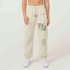Cross border foreign trade American style trendy brand YOUNG LA fitness jogger sports European and American casual looped cotton leg tied pants