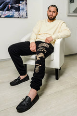 Autumn and Winter New American Men's Health Pants, European and American YOUNG LA Long Style Sports, Leisure, Fitness, Training, Legged Pants