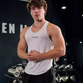 New summer running sleeveless vest, casual, breathable, elastic, muscle fitness, iron top, cross-border foreign trade