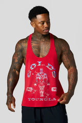 American fashion brand YOUNG LA fitness vest, quick drying breathable style, suspender, cotton loose oversized vest