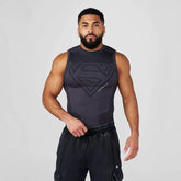 American fashion brand sports fitness YONGLA elastic vest tight fitting clothes men's high elasticity training fitness top vest