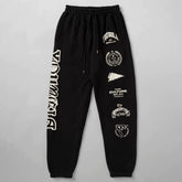 Cross-border foreign trade European and American trendy brand youngLa sports trousers American muscle fitness exercise casual foot trousers
