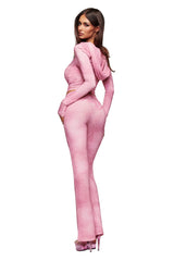 BLARE TRACKPANT - LIGHT PINK SERPENTINE