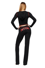 BLARE TRACKPANT - BLACK PSYCHO