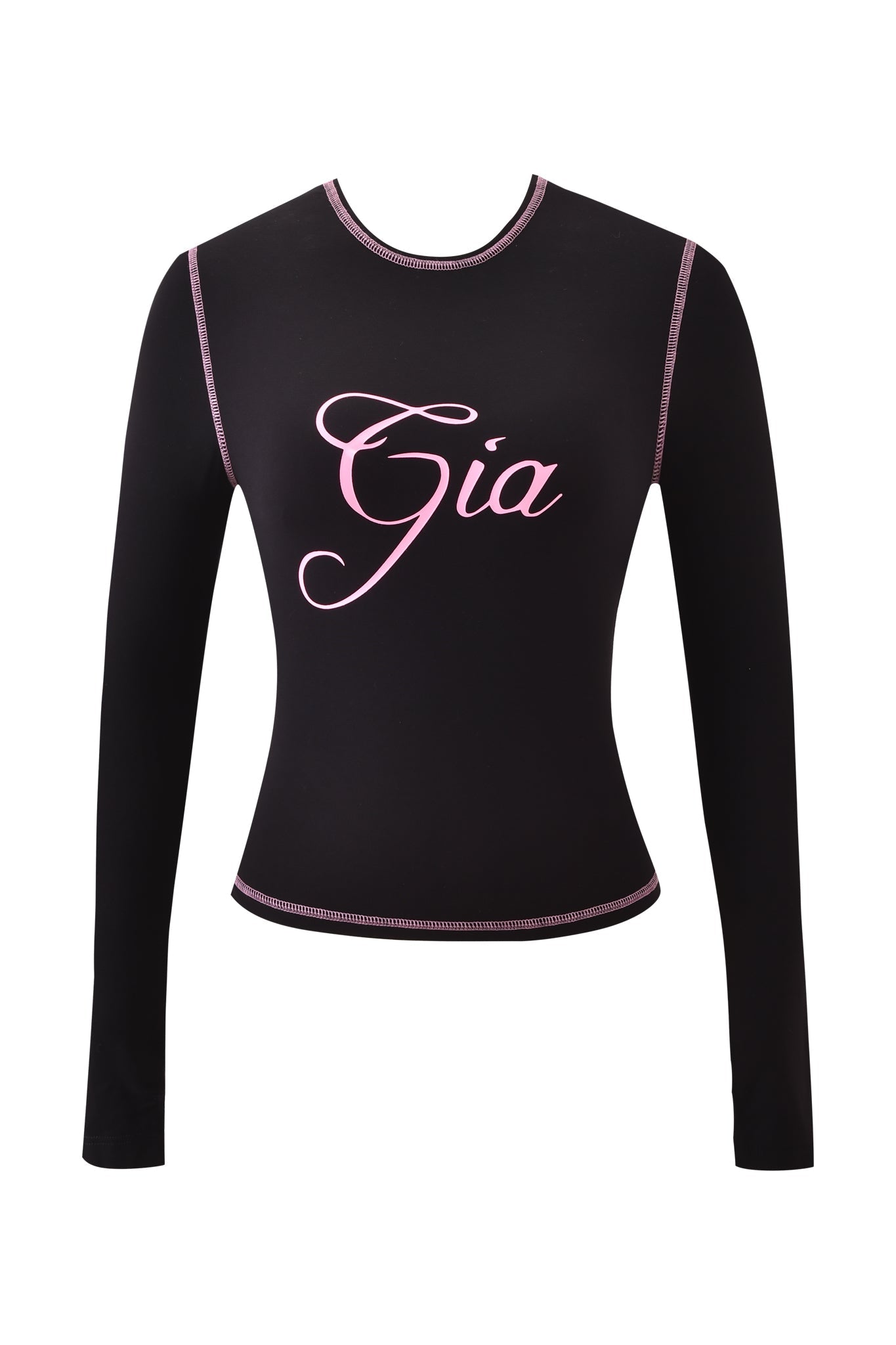 BLARE LONG SLEEVE TOP - BLACK
