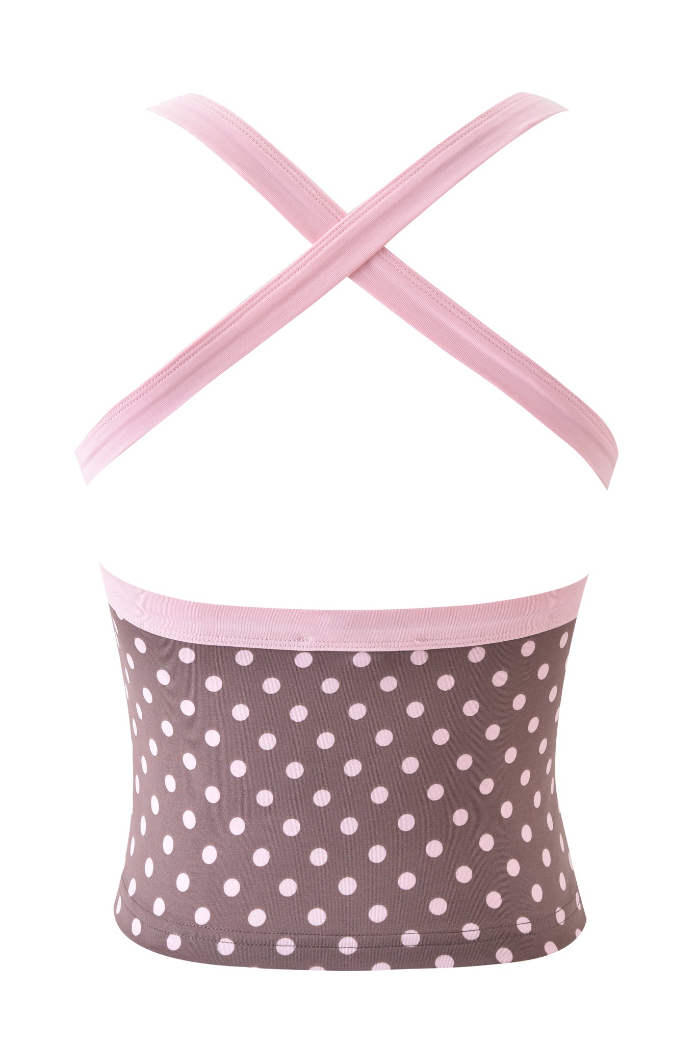 BLARE HALTER STRAP TOP - PINK CHOCOLATE