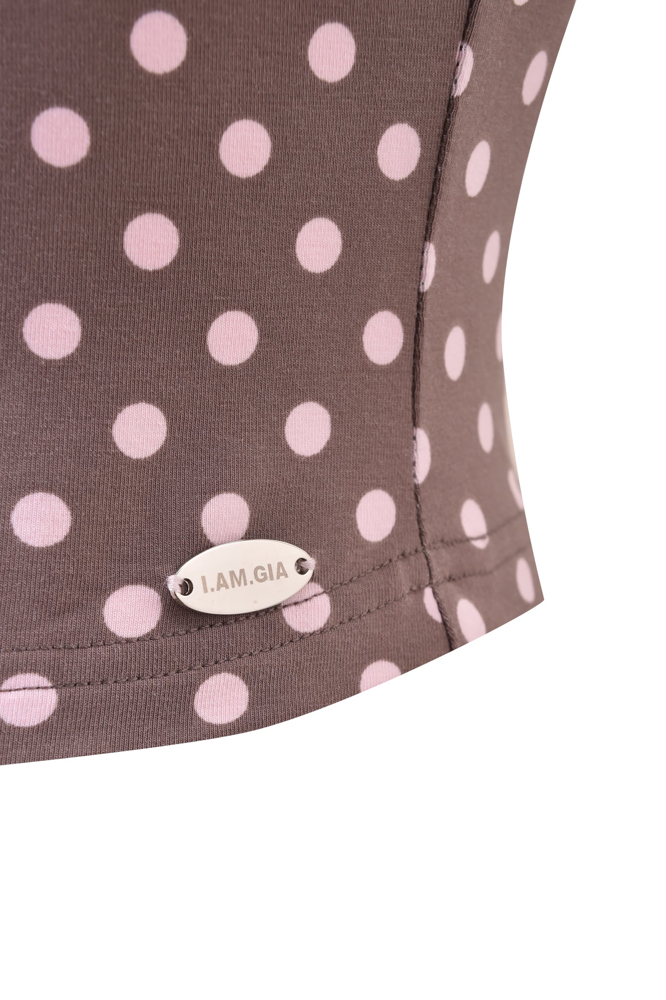 BLARE HALTER STRAP TOP - PINK CHOCOLATE