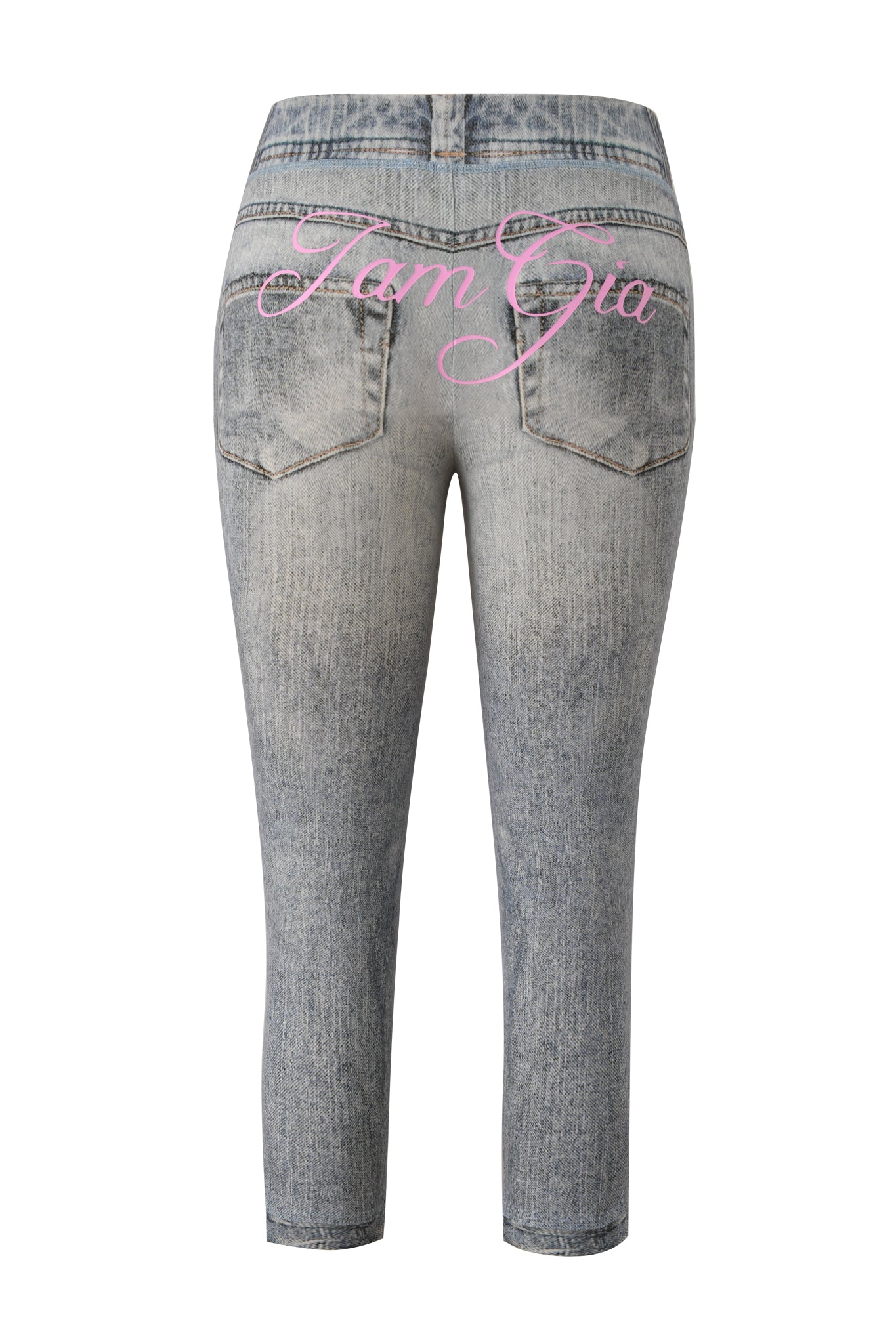 BLARE CAPRI - DENIM TROMPE L'OEIL