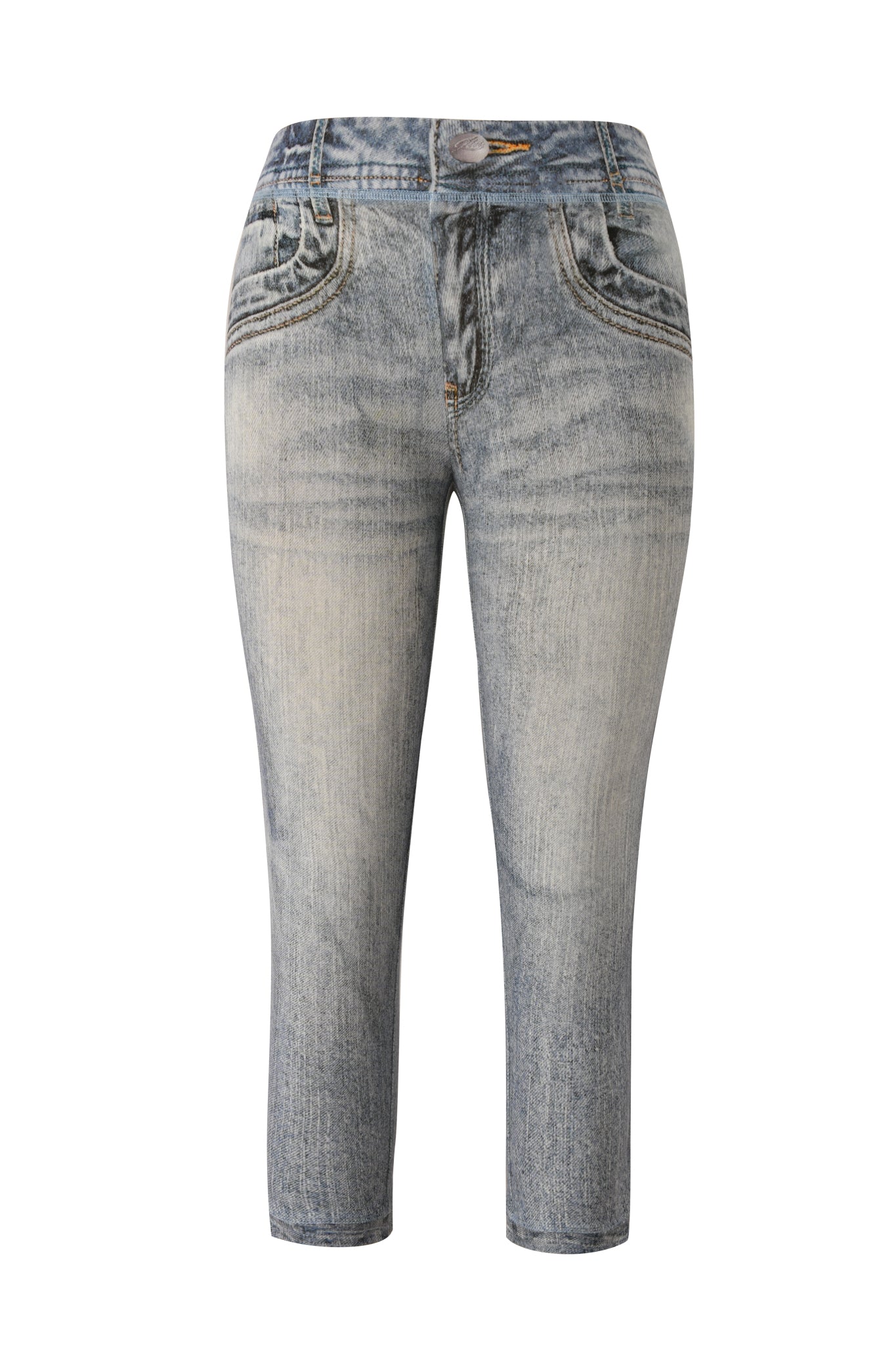 BLARE CAPRI - DENIM TROMPE L'OEIL