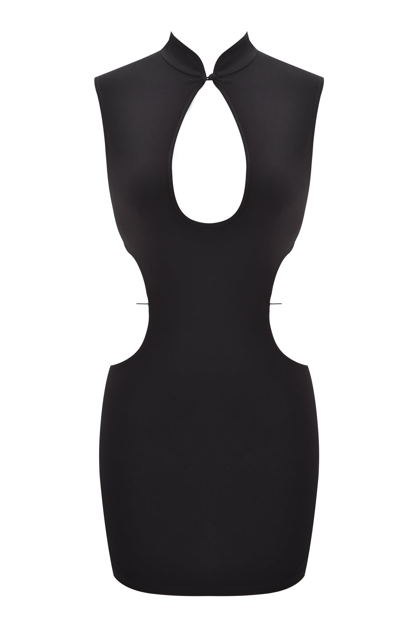 LARISA BACKLESS STRAP MINI DRESS - BLACK