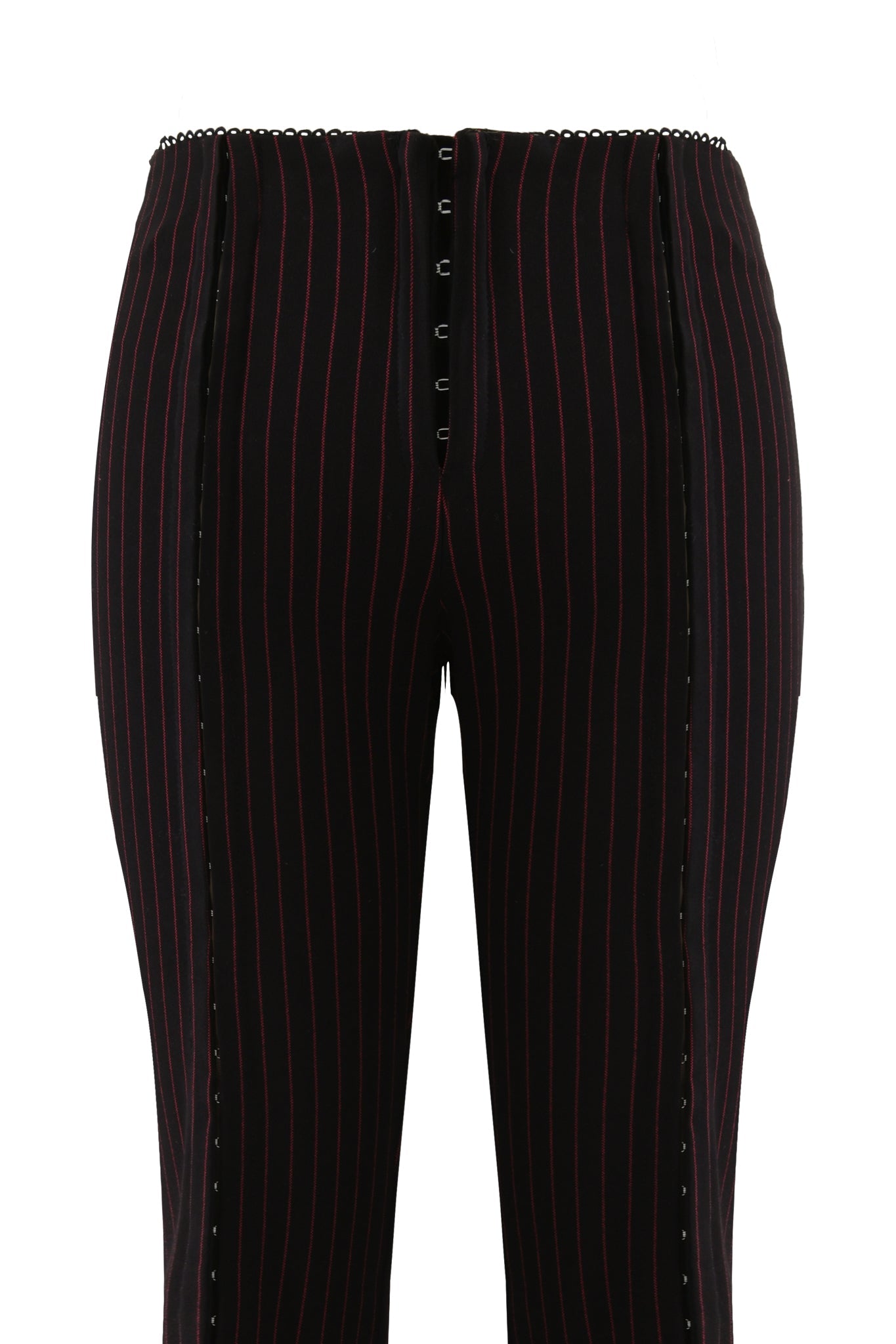 RONAN PANT - BLACK AND RED PINSTRIPE