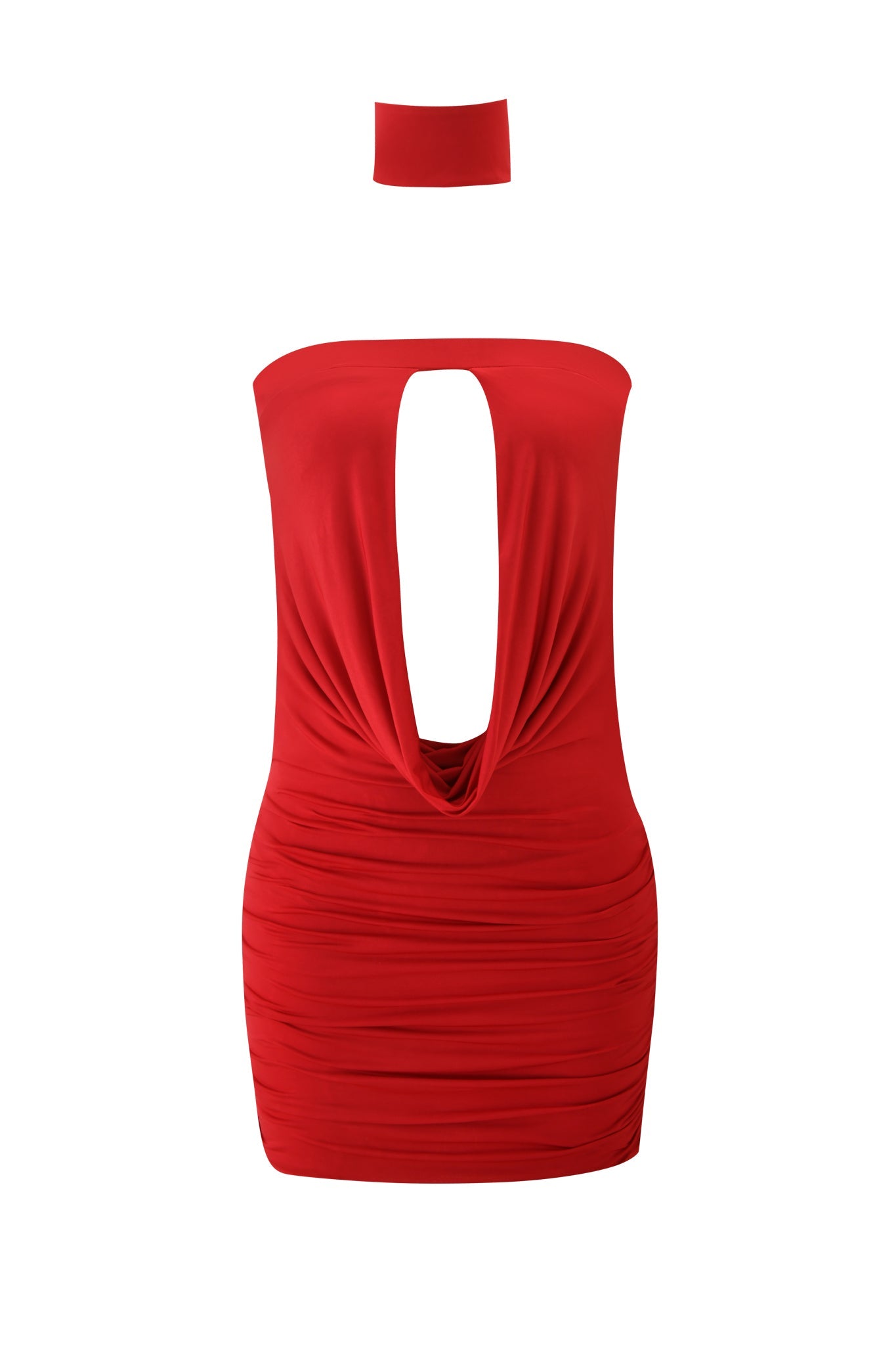 COPINE MINI DRESS - DEEP RED