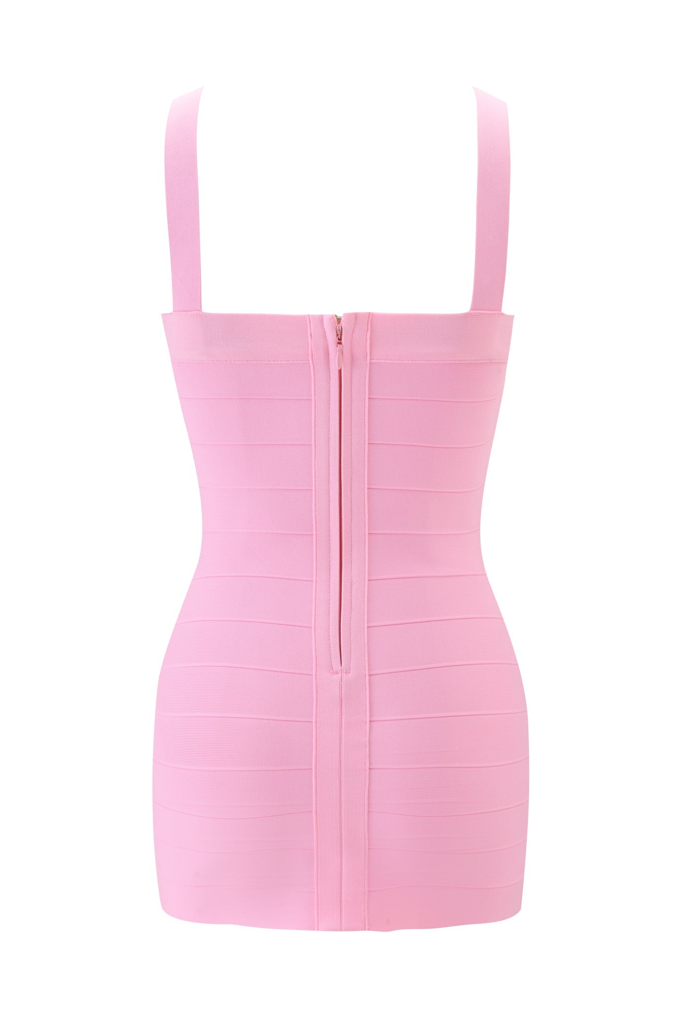VESPERA BANDAGE MINI DRESS - PINK