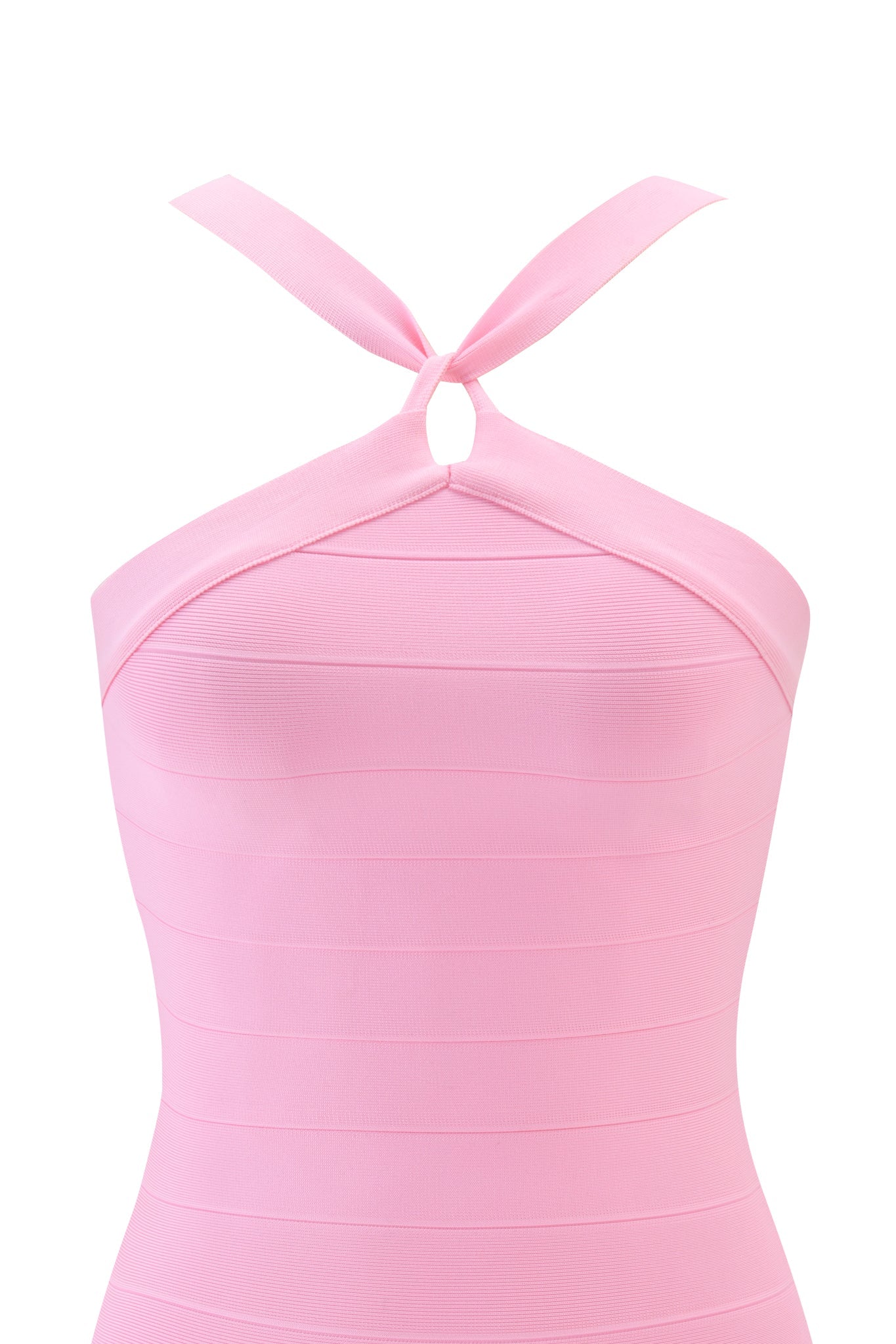 VESPERA BANDAGE MINI DRESS - PINK