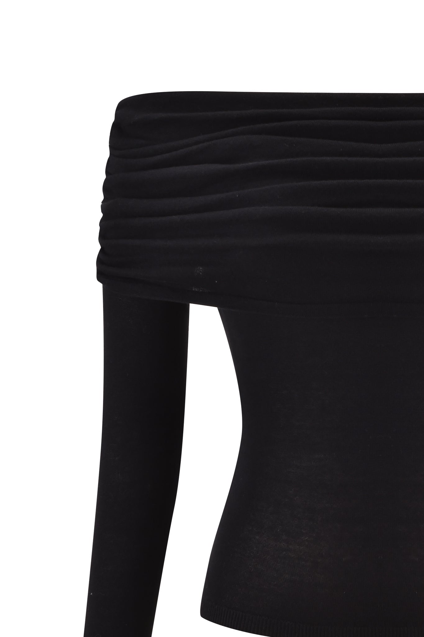 VEYRA LONG SLEEVE TOP - BLACK