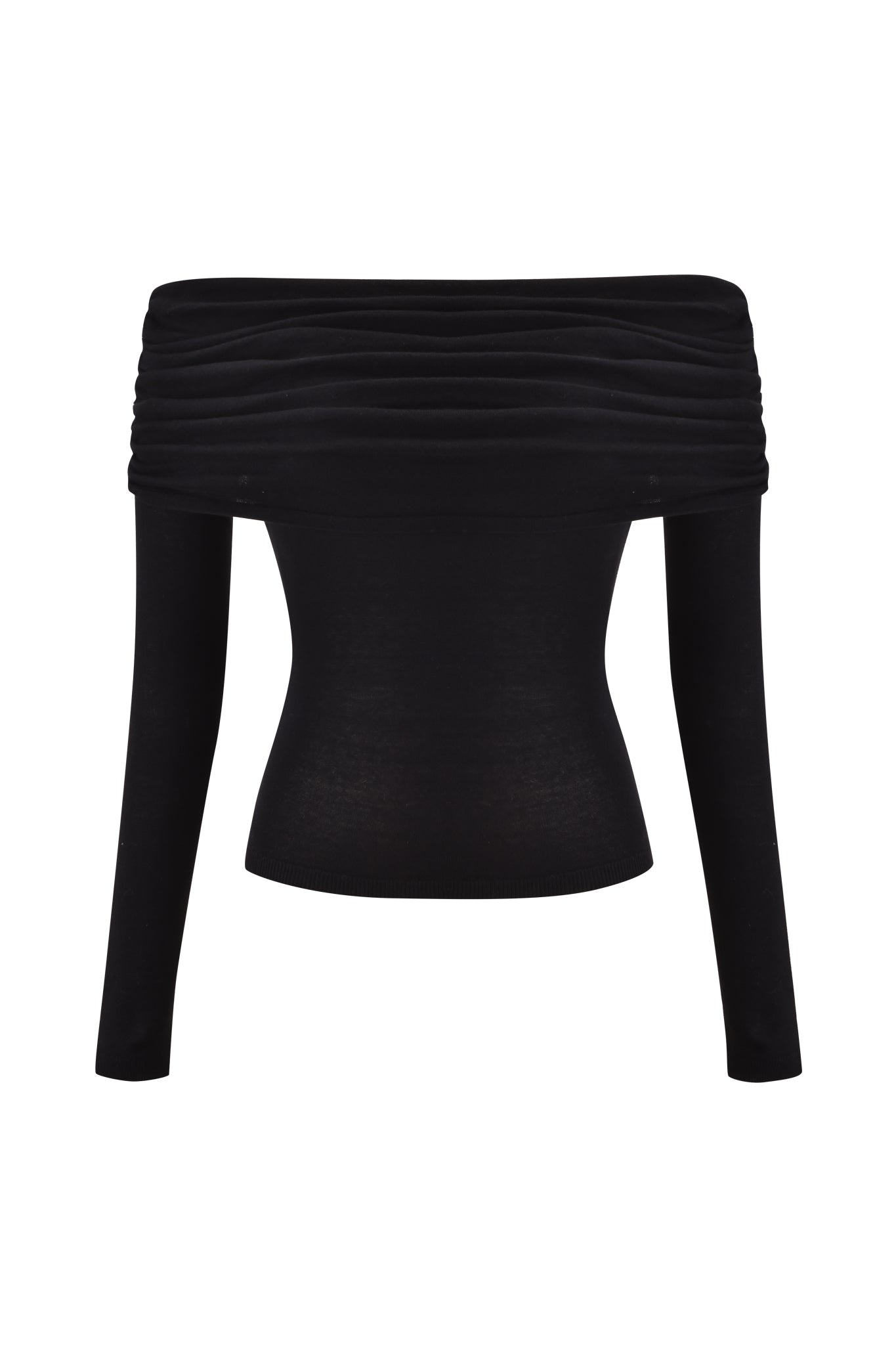 VEYRA LONG SLEEVE TOP - BLACK