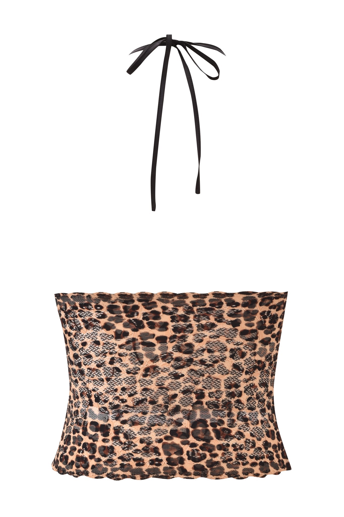 GEM HALTER TOP - LEOPARD