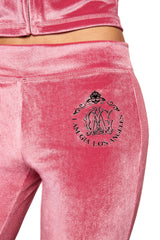 BLARE VELOUR POCKET TRACKPANT - PINK