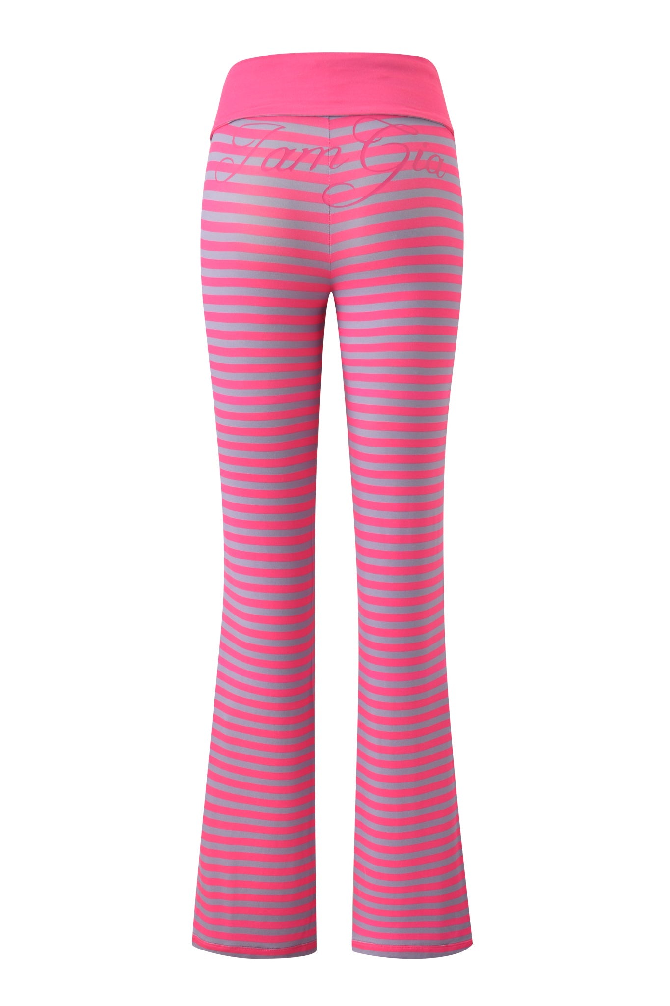 BLARE FOLDOVER TRACKPANT - HOT PINK STRIPE