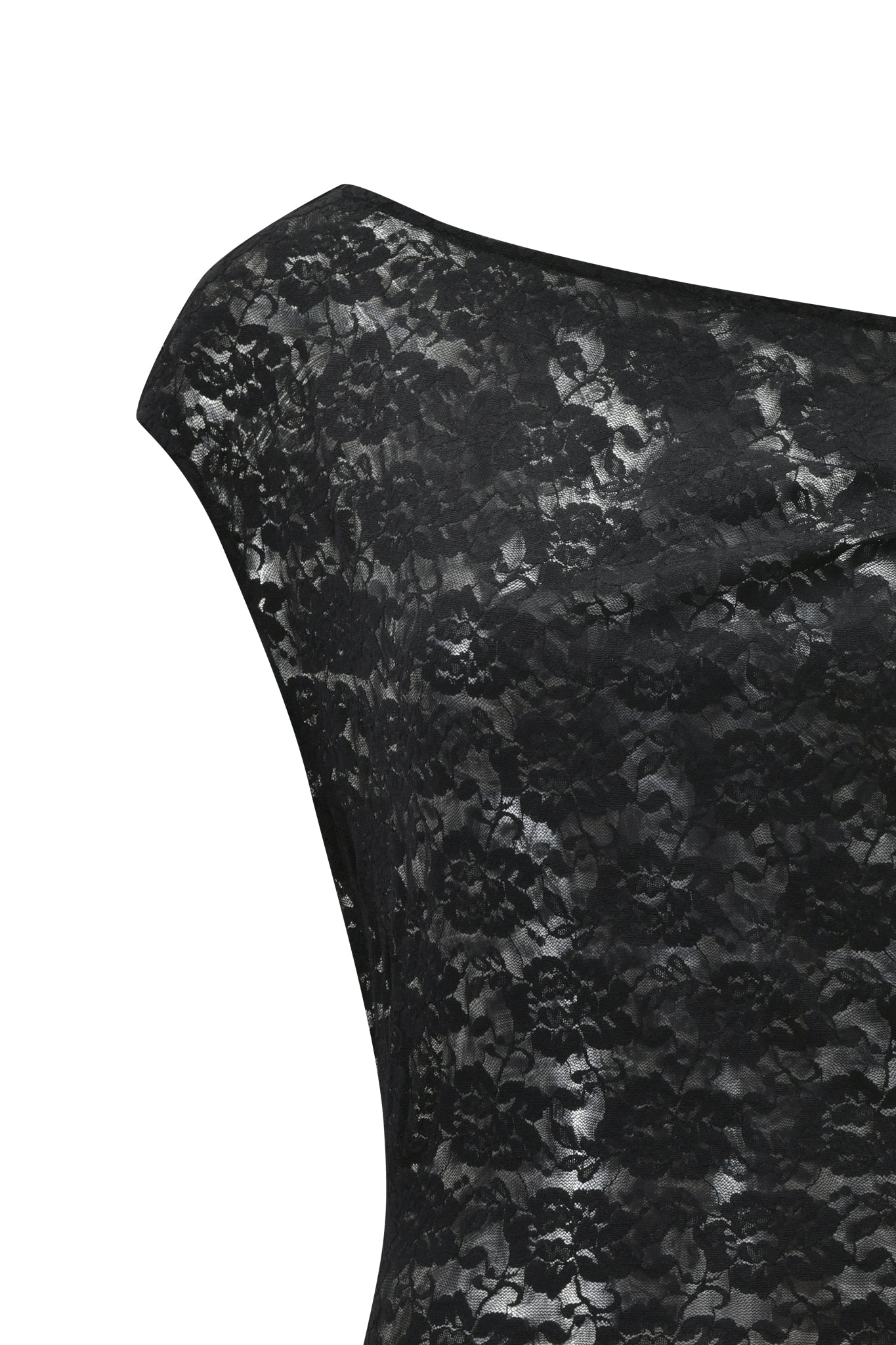 GISELLE LACE TOP - BLACK