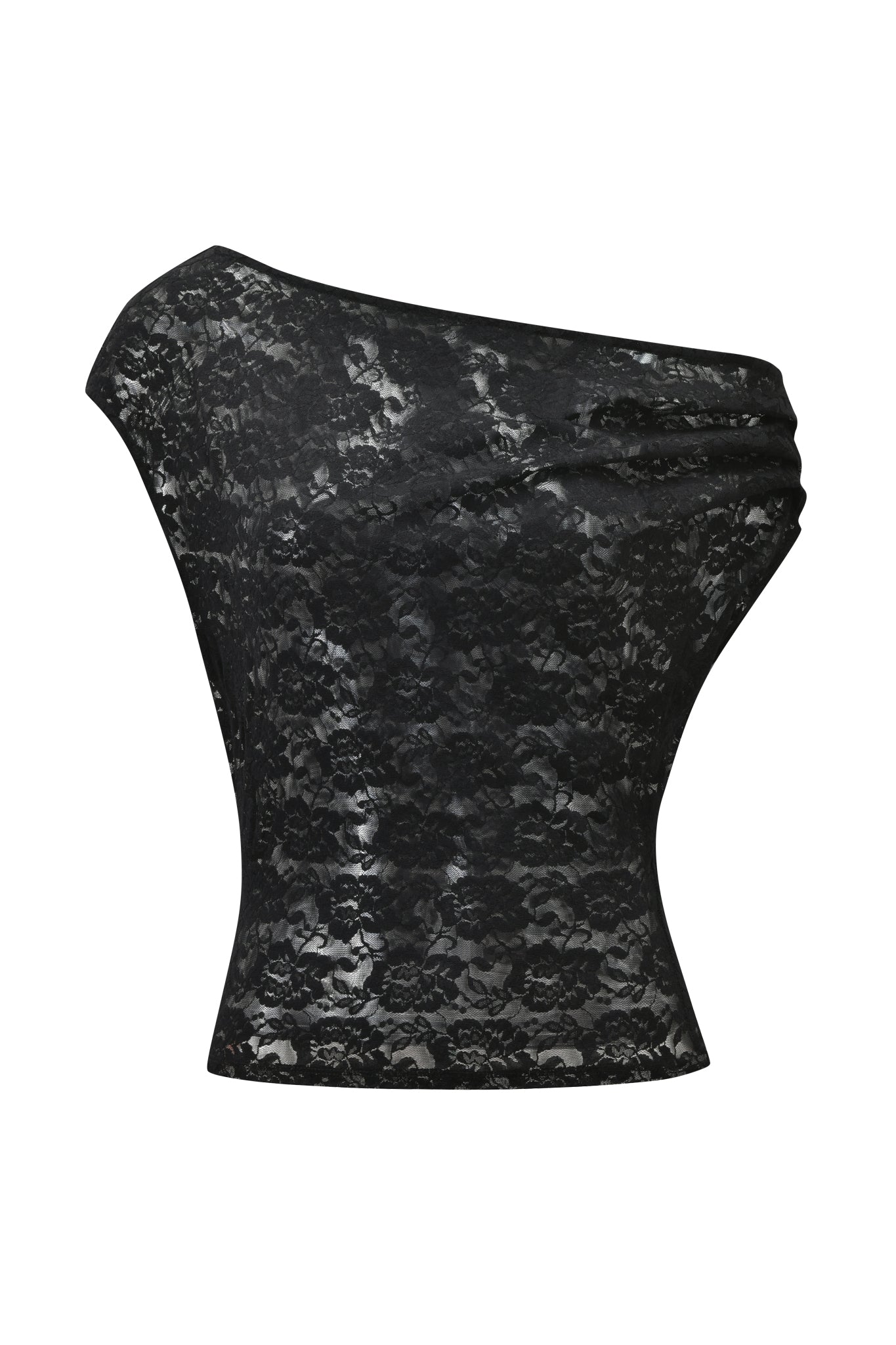 GISELLE LACE TOP - BLACK