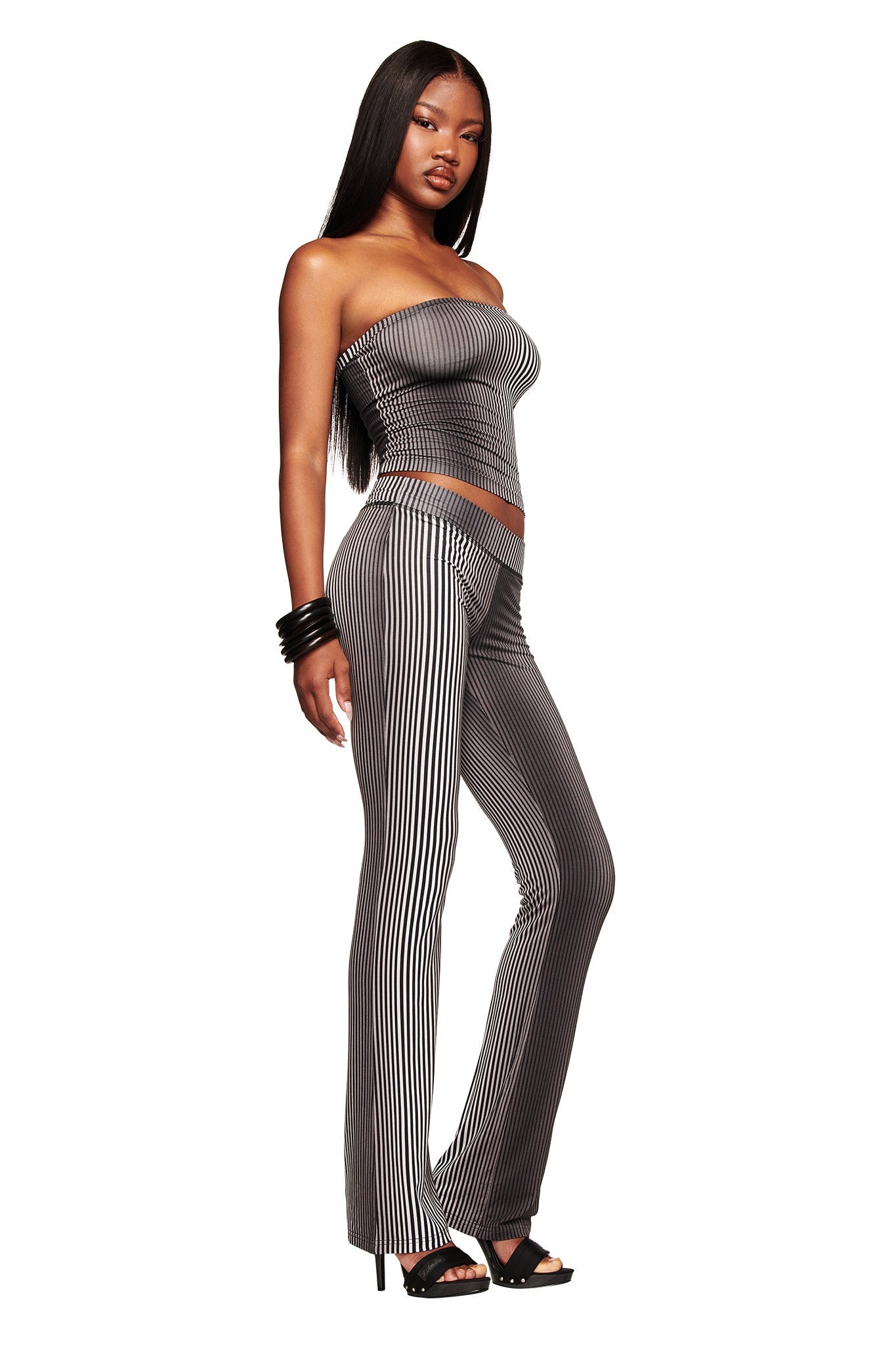 TRINITY 2-IN-1 SKIRT PANT - STRIPE