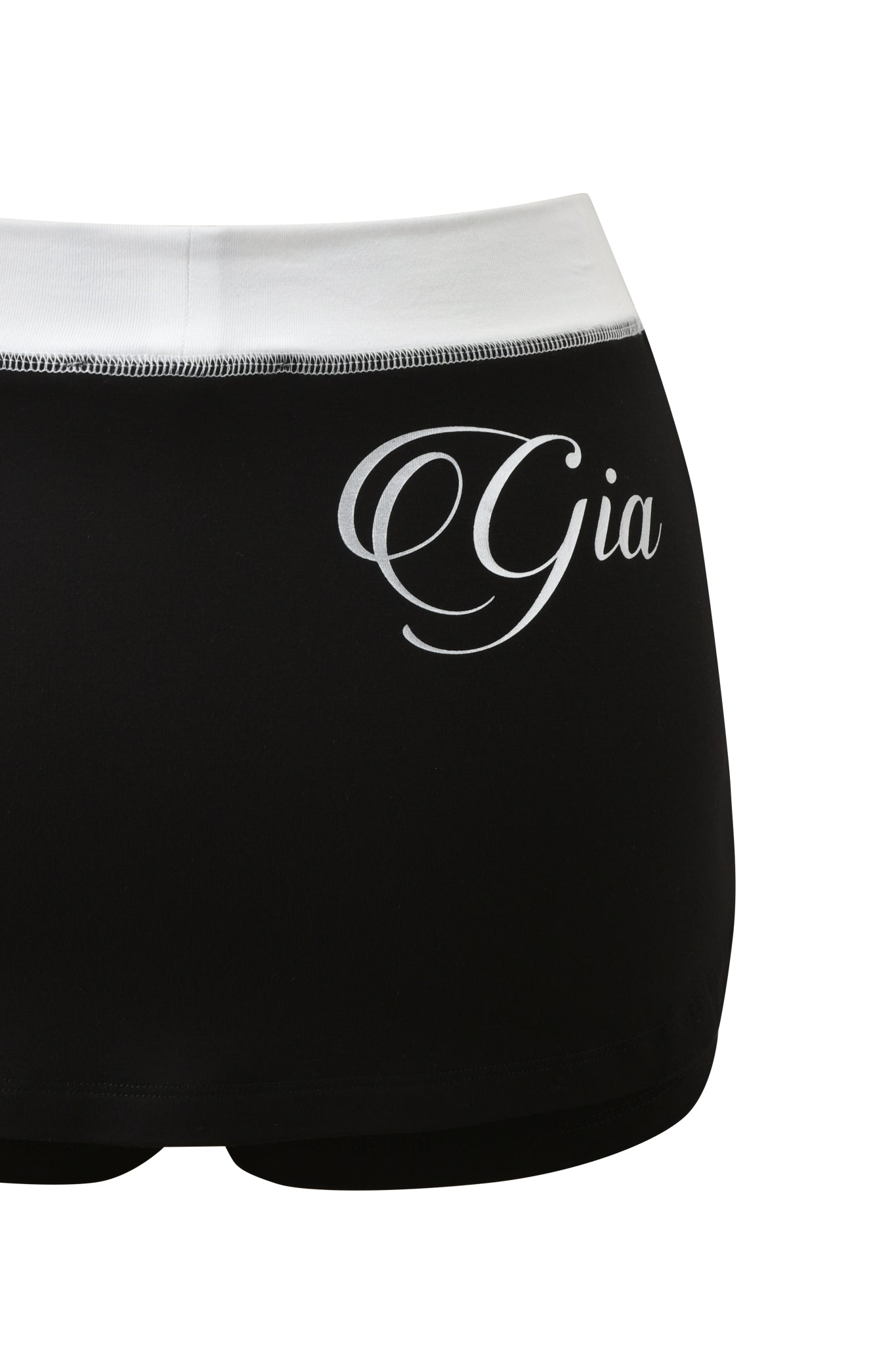BLARE MICRO SKORT - BLACK AND WHITE