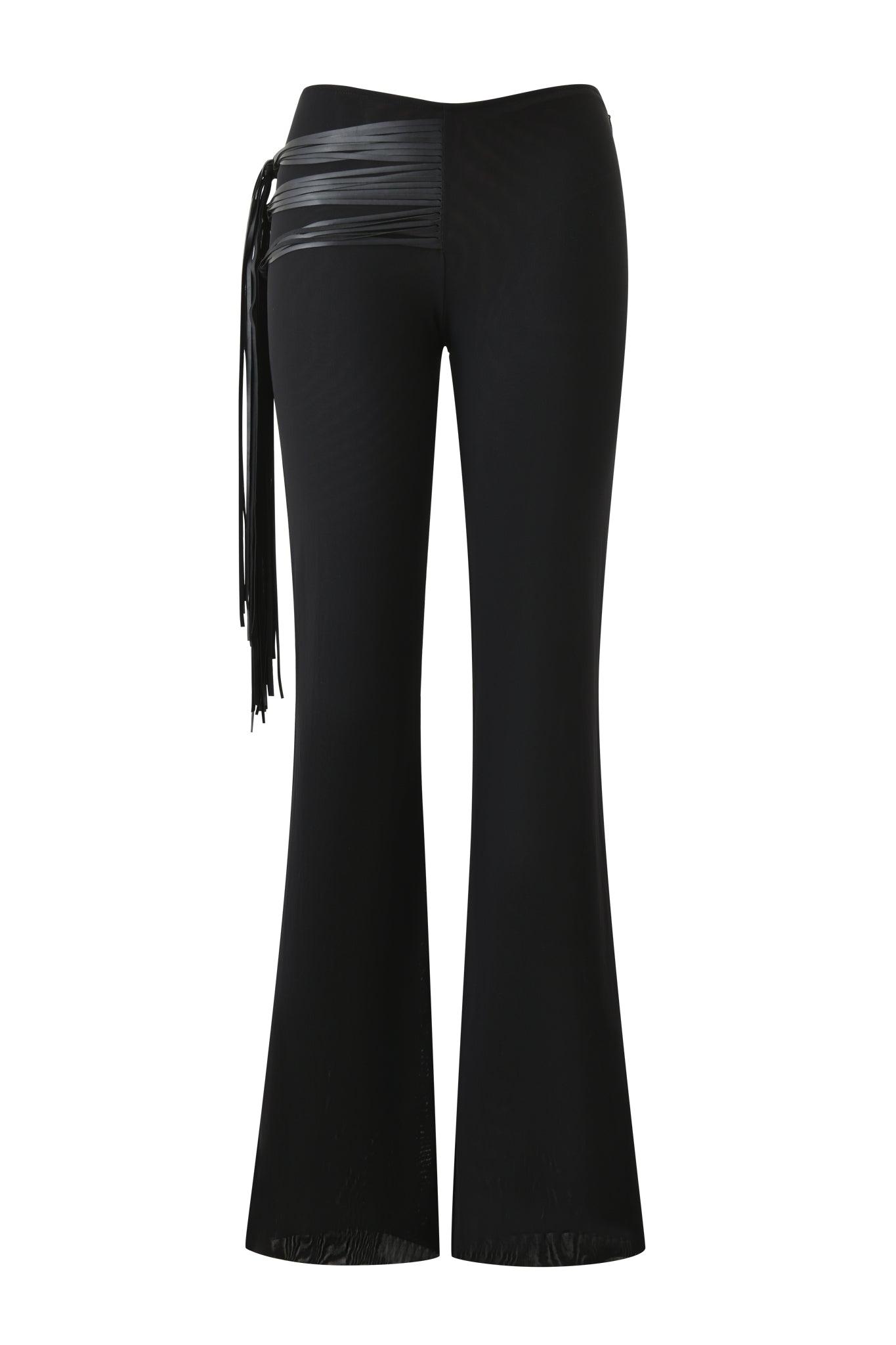 ISELDA FRINGE PANT - BLACK
