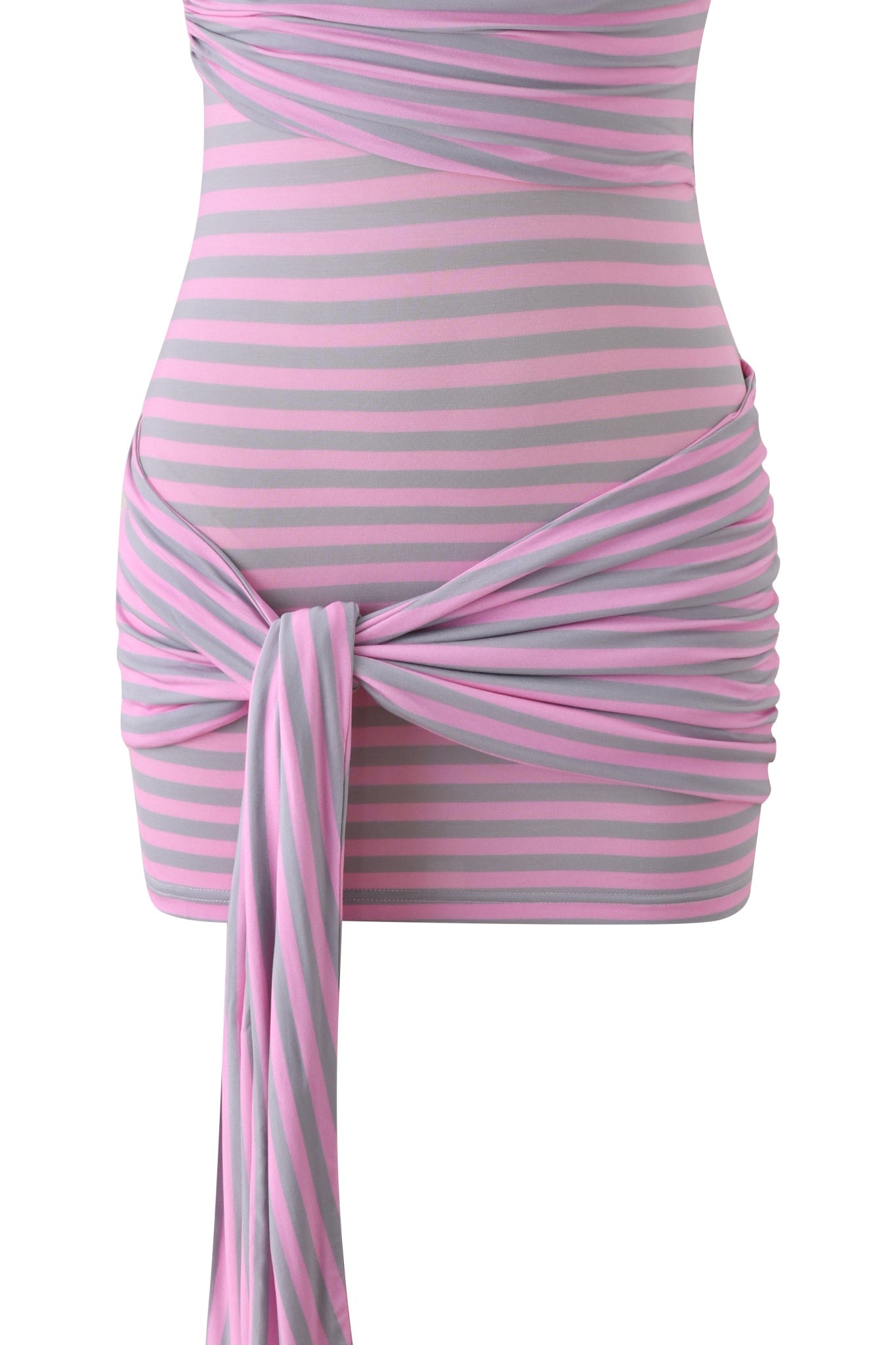 CAPRICE MINI DRESS - PINK STRIPE