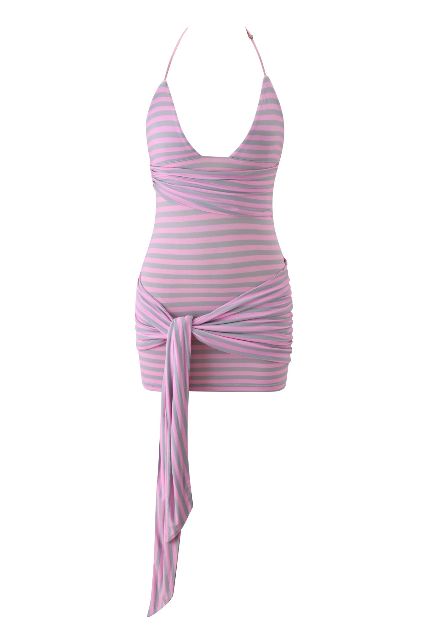 CAPRICE MINI DRESS - PINK STRIPE
