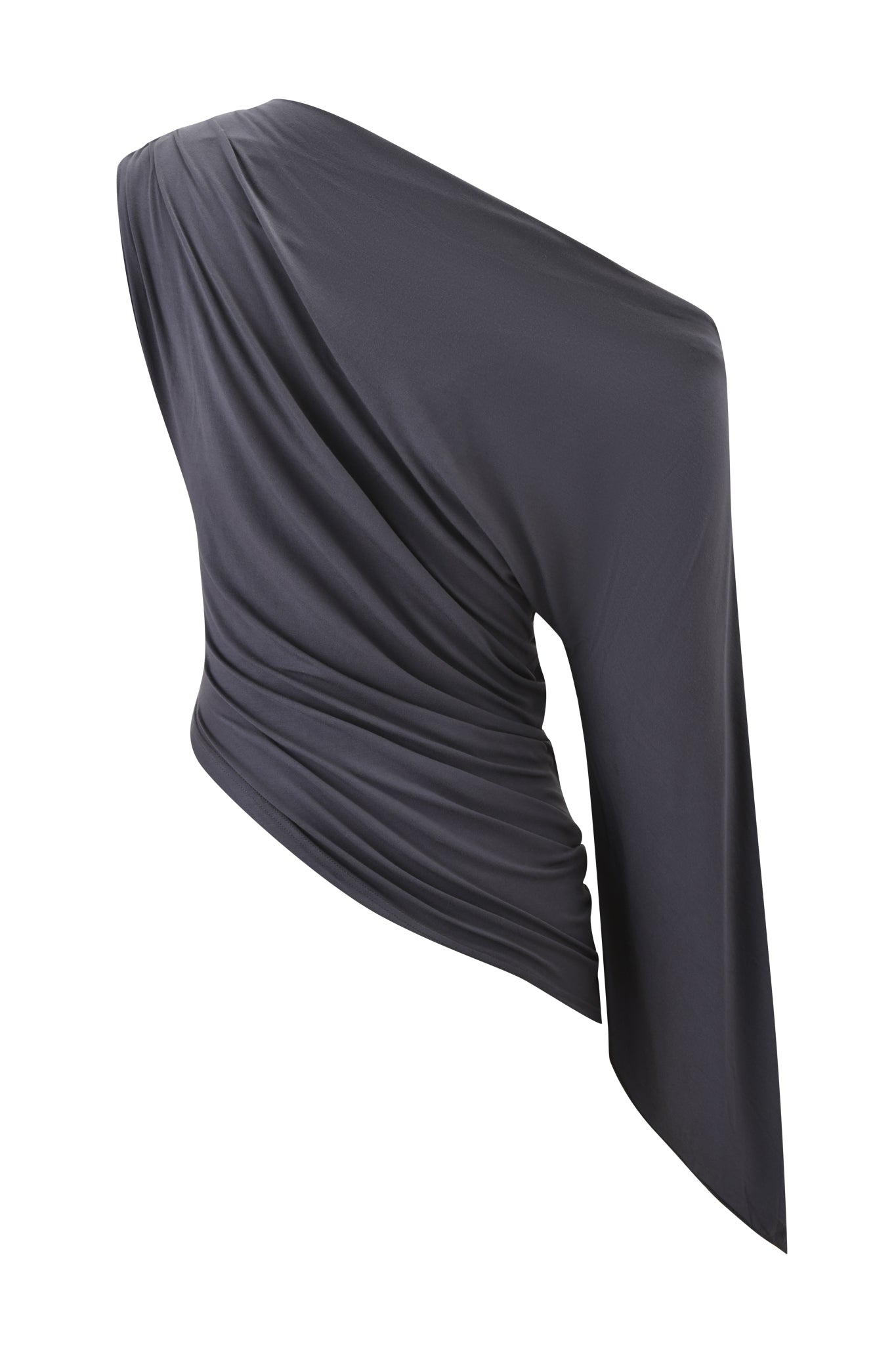 VIOLETTE ASYMMETRICAL TOP - GREY