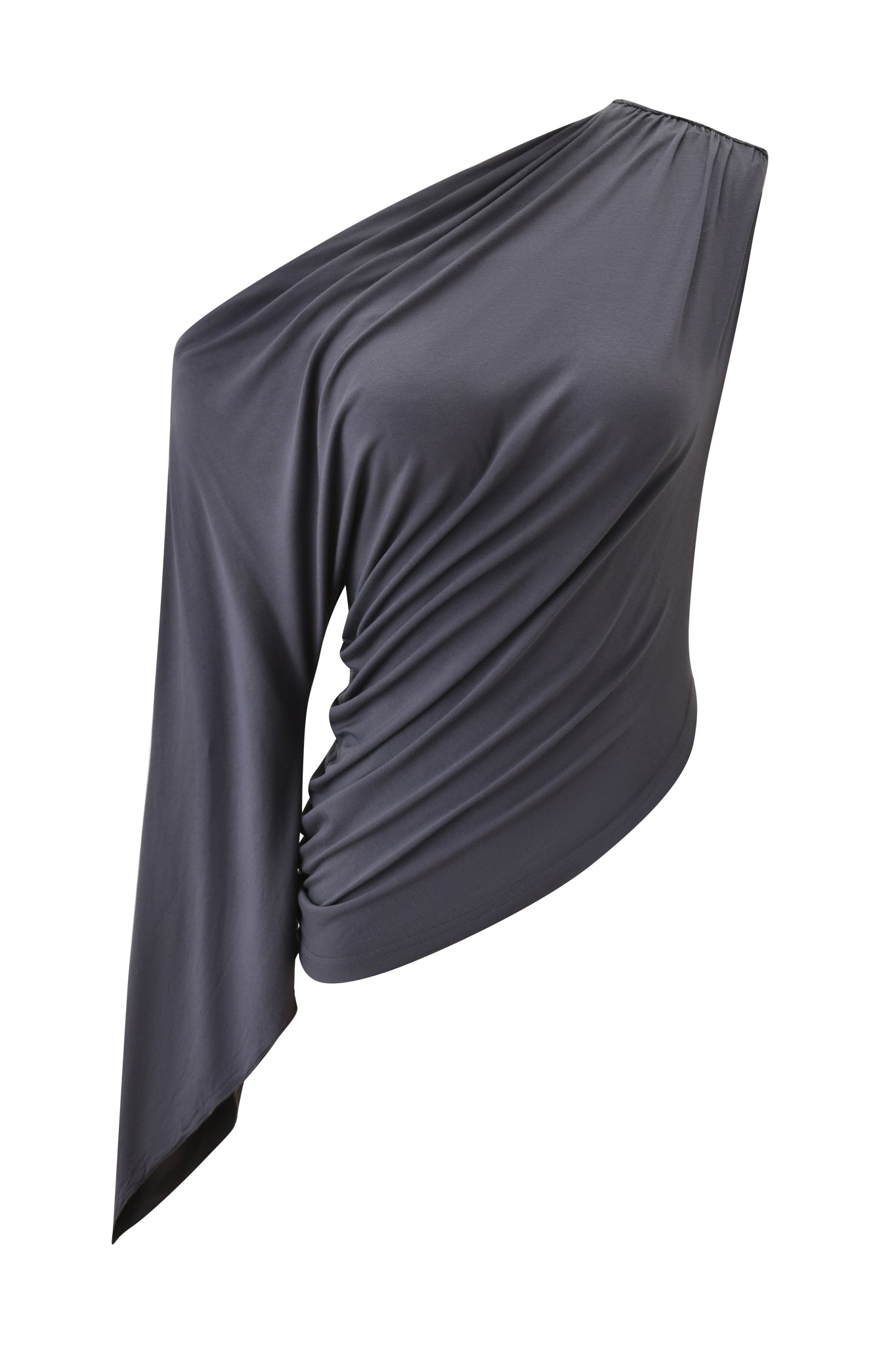 VIOLETTE ASYMMETRICAL TOP - GREY