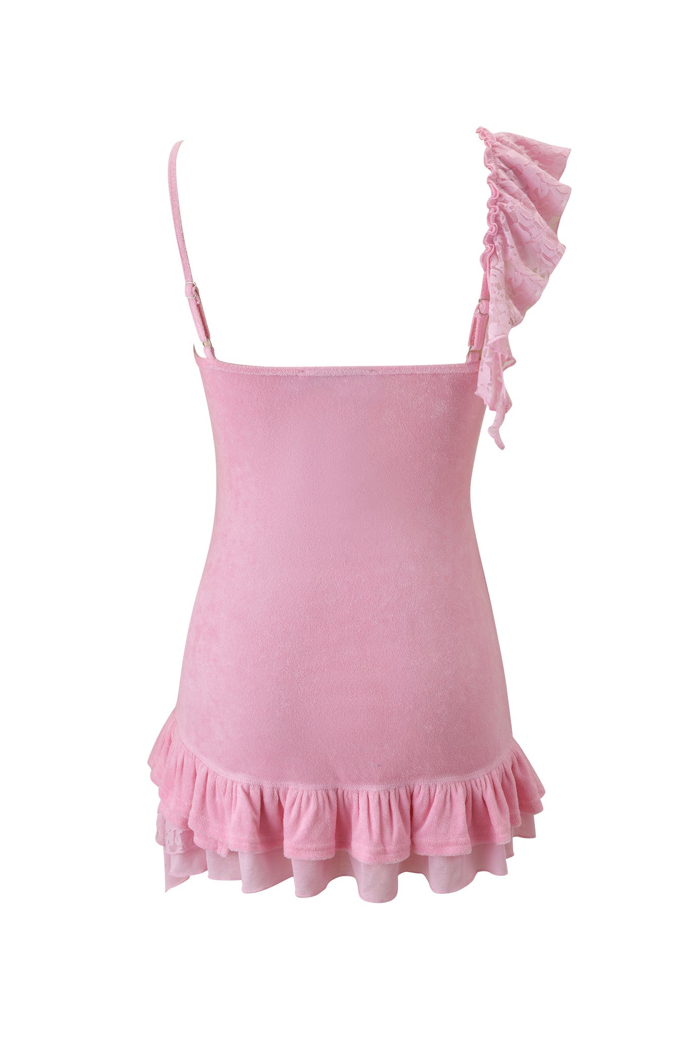 BRIELLE TERRY MINI DRESS - PINK
