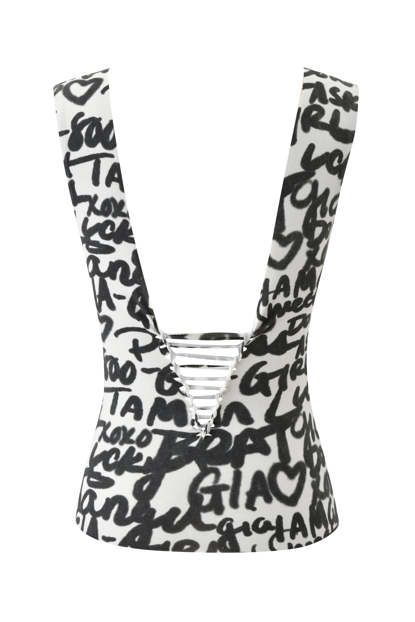 HONEY MACRAME TOP - WRITING ON THE WALL