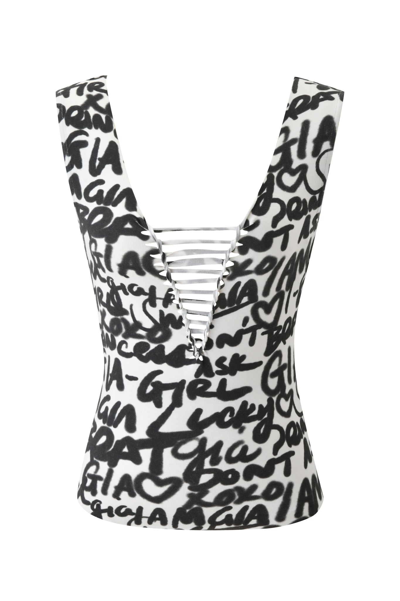 HONEY MACRAME TOP - WRITING ON THE WALL