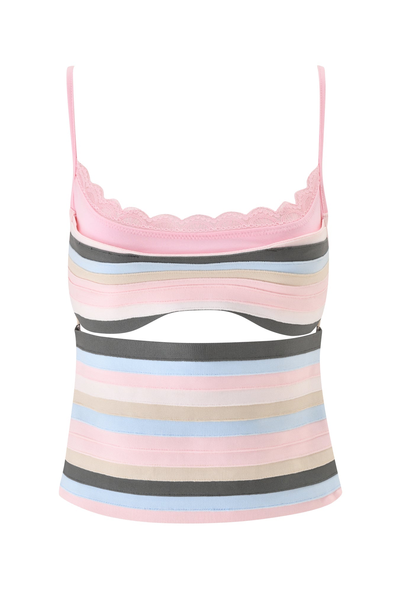 NYNA BANDAGE CAMI TOP - BABY PINK