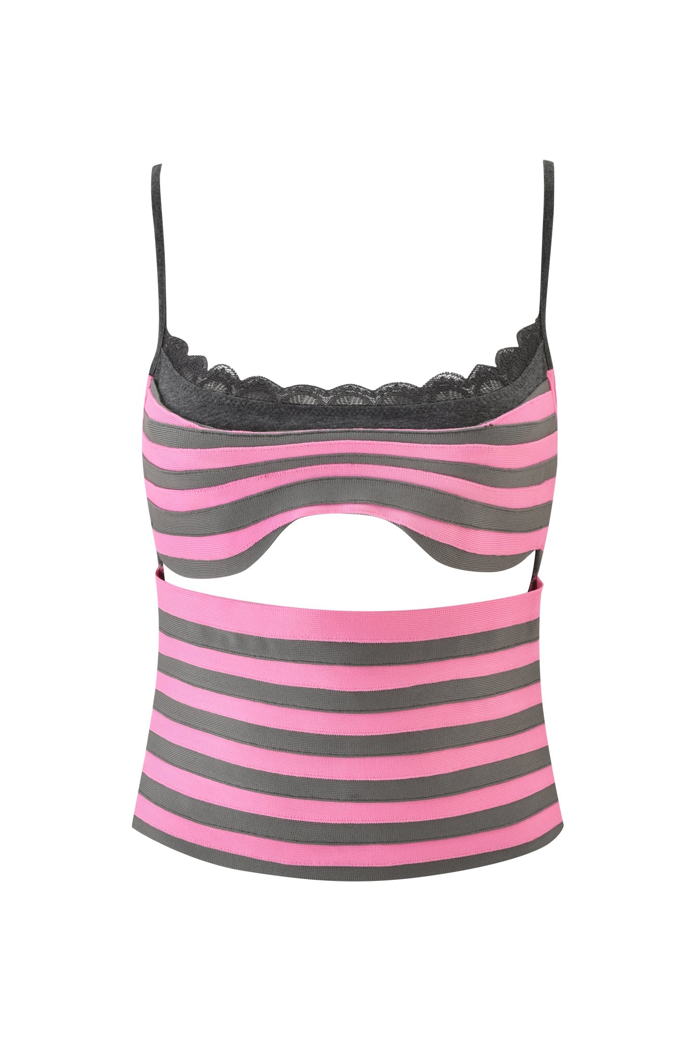 NYNA BANDAGE CAMI TOP - HOT PINK