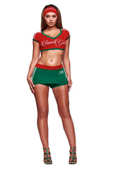 BLARE VARSITY MICRO SKORT - GREEN