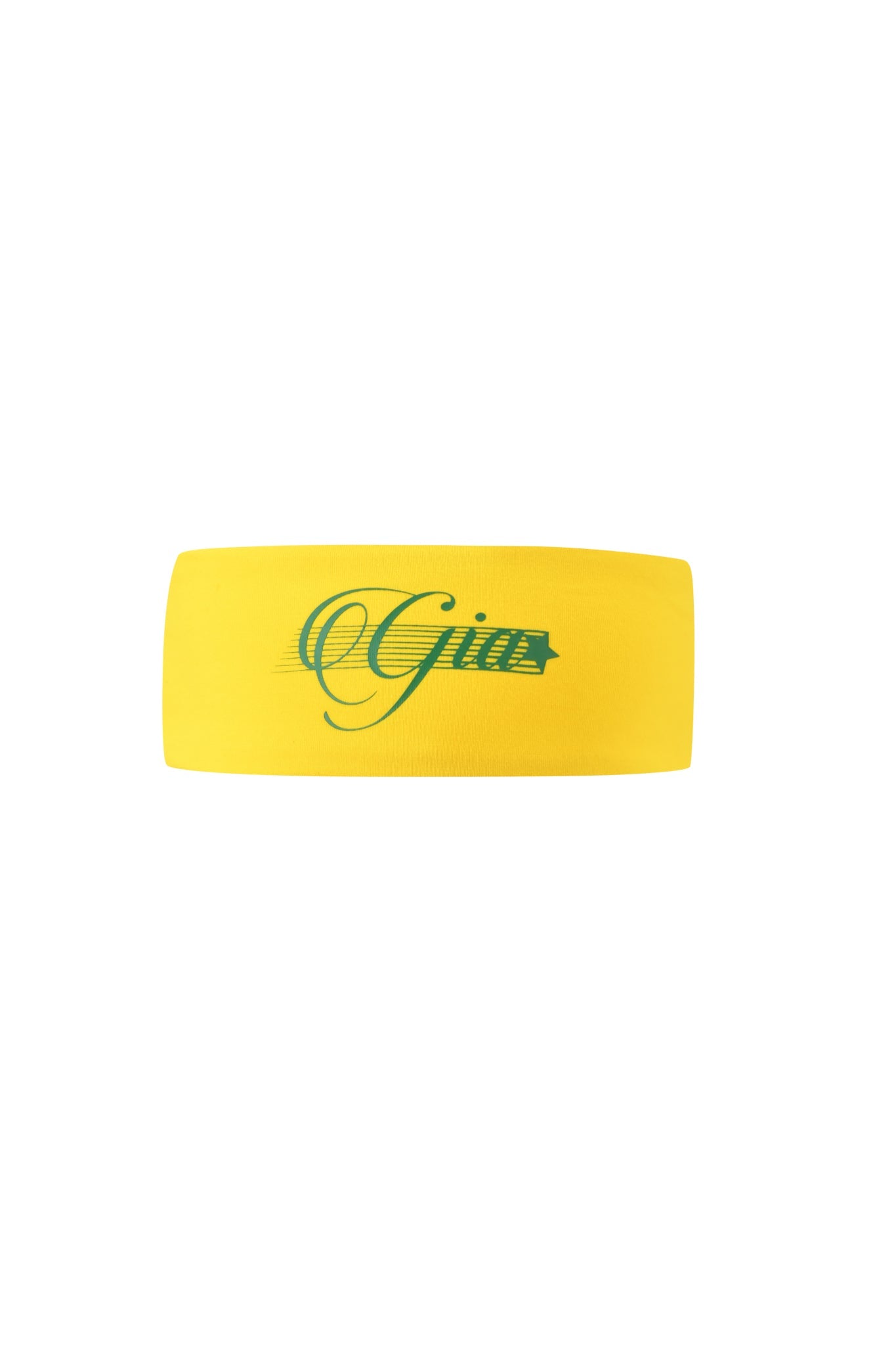 BLARE V-NECK TOP AND HEADBAND - YELLOW