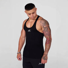 European and American trendy brand YOONGLA men's sleeveless vest fitness suit quick drying elastic exercise training running fitness top