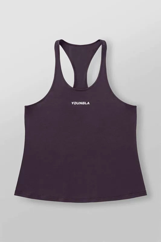 New American fashion brand YOUNG LA casual breathable iron tank top for running, sports, fitness training, sleeveless top