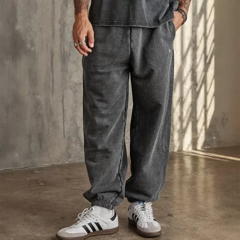 American fashion brand YOONGLA sports and fitness pants, European and American drawstring jogging cotton casual versatile ankle binding pants